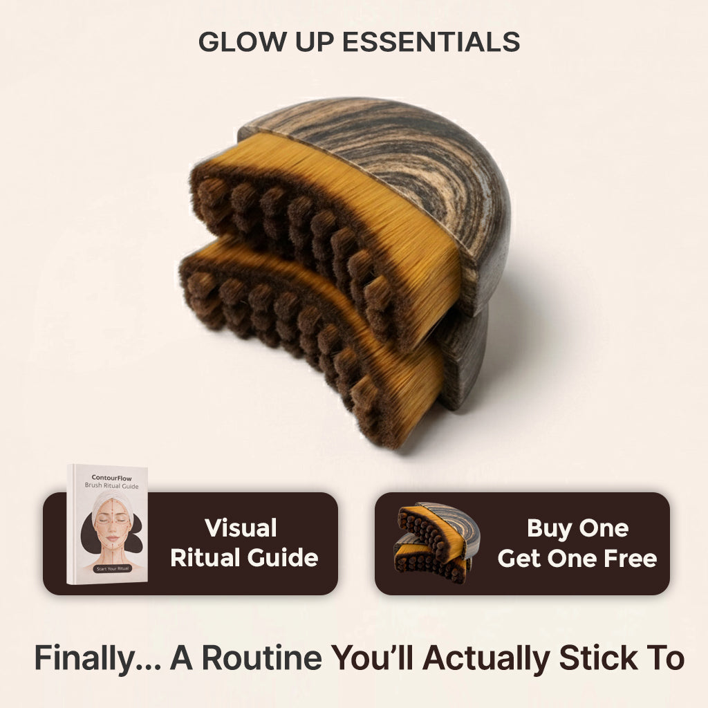 ContourFlow™ Duo Lymphatic Brush Set + Daily Ritual Guide